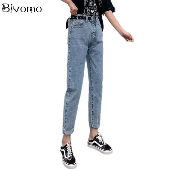 denim harem pants