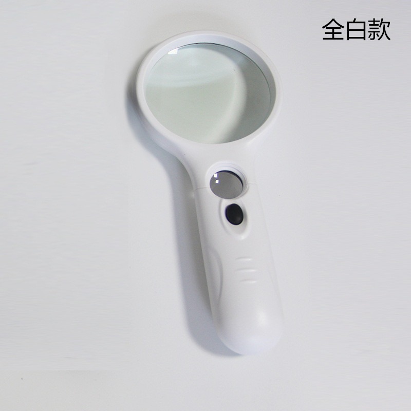 Kính lúp cầm tay ống kính kép với 3 đèn LED rackek túi mini Kính hiển vi kính lúp đọc sách Ống kính độ phóng đại cao đọc