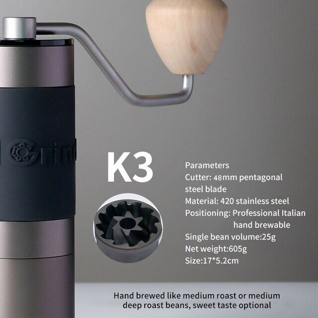 Kingrinder K2/K3/K4/K6 Manual Coffee Grinder 48Mm Burr Stainless Steel