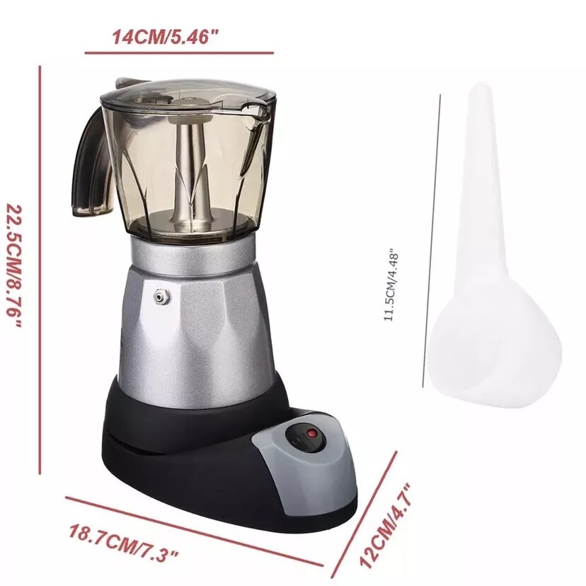 Máy Pha Cà Phê Mocha Espresso Ý 480W 220V Bình Pha Cà Phê Mocha Điện Máy Pha Cà Phê Điện Cầm Tay Phích Cắm EU