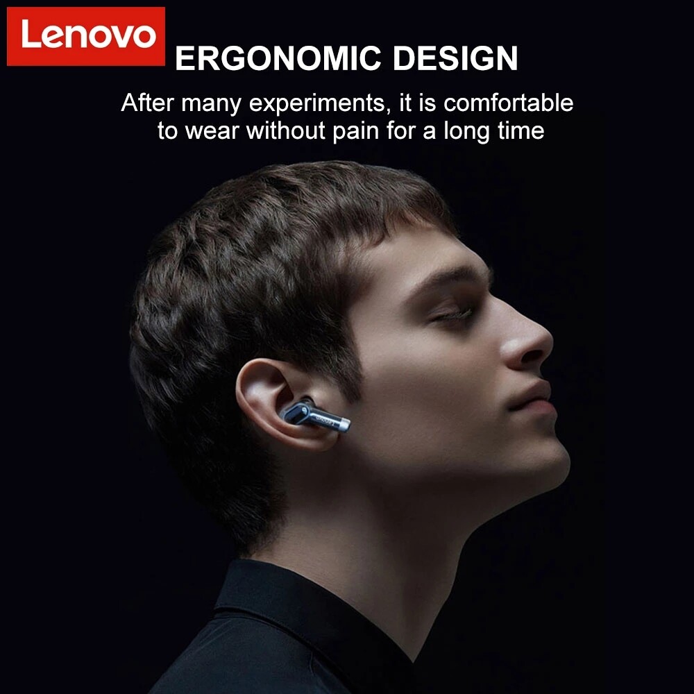 Lenovo Tai Nghe Chơi Game TWS GM2 Tai Nghe Bluetooth Không Dây Mới Tai Nghe Hai Chế Độ Giảm Tiếng Ồn Cho Âm Nhạc Thể Thao Điện Tử