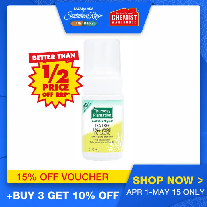 tea tree face wash chemist warehouse