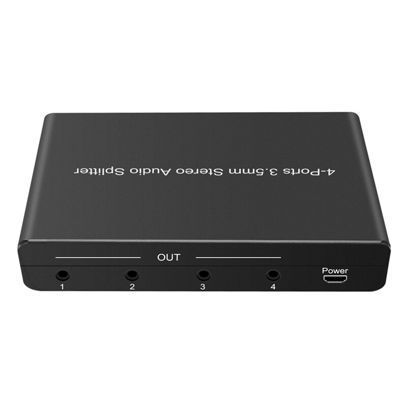 3.5mm Audio Amplifier 4 Ports Stereo Audio Splitter Amplifier Headphone