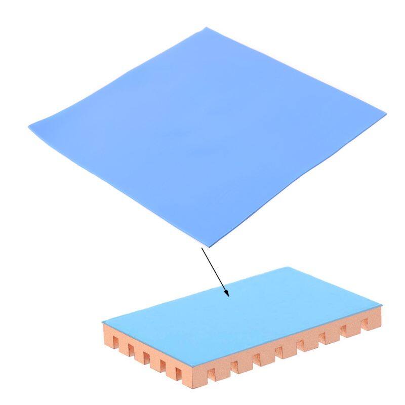 1 Tấm Đệm Nhiệt 100Mm X 100Mm X 1Mm, Tấm Silicon Tản Nhiệt Làm Mát Tản Nhiệt CPU GPU Cho Phụ Kiện Máy Tính PC