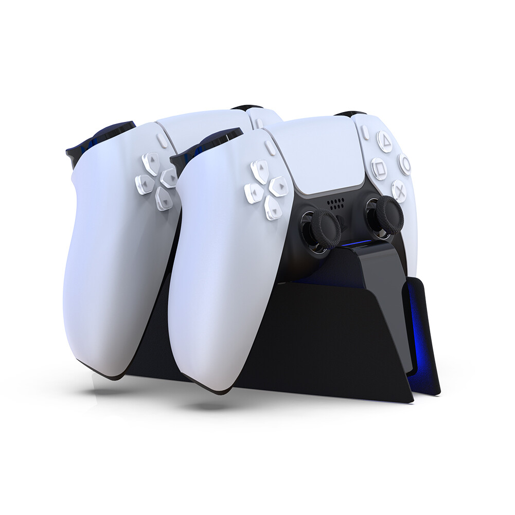 Wireless Controller Dual Charger for PS5 Gamepad Desktop Charging Cradle