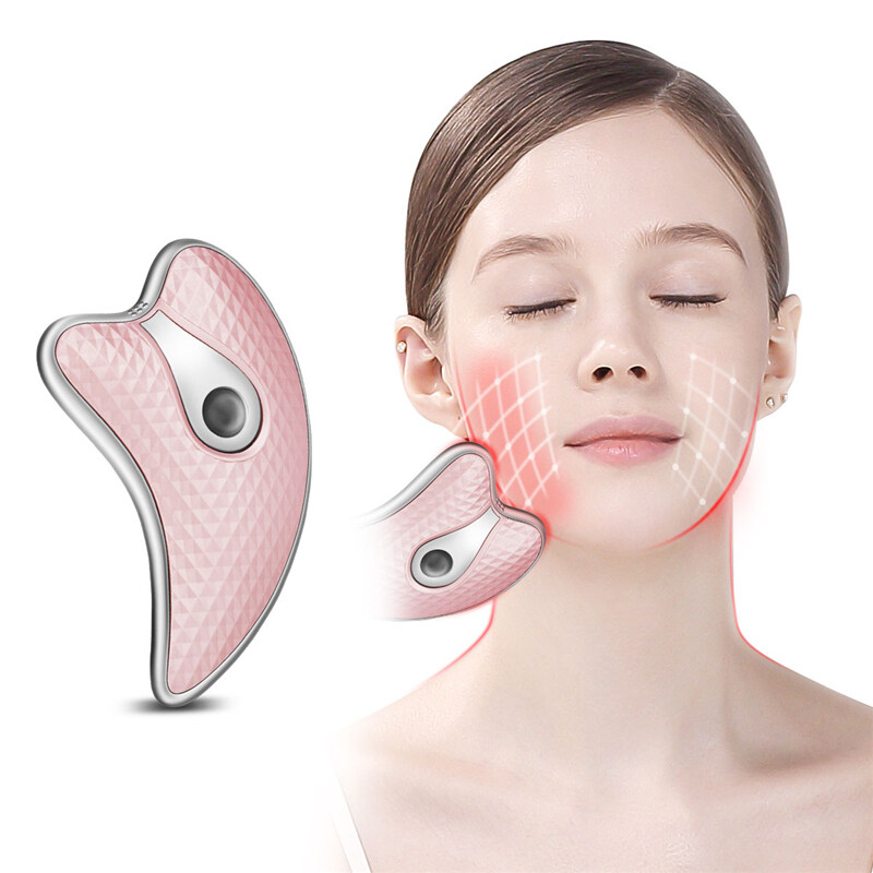 Mặt Chạy Điện Ckesin Máy Mát Xa Guasha Với 45 ℃ Dụng Cụ Mát Xa Thân Nhiệt Để Chống Lão Hóa Chống Nếp Nhăn, Nâng Cơ Mặt