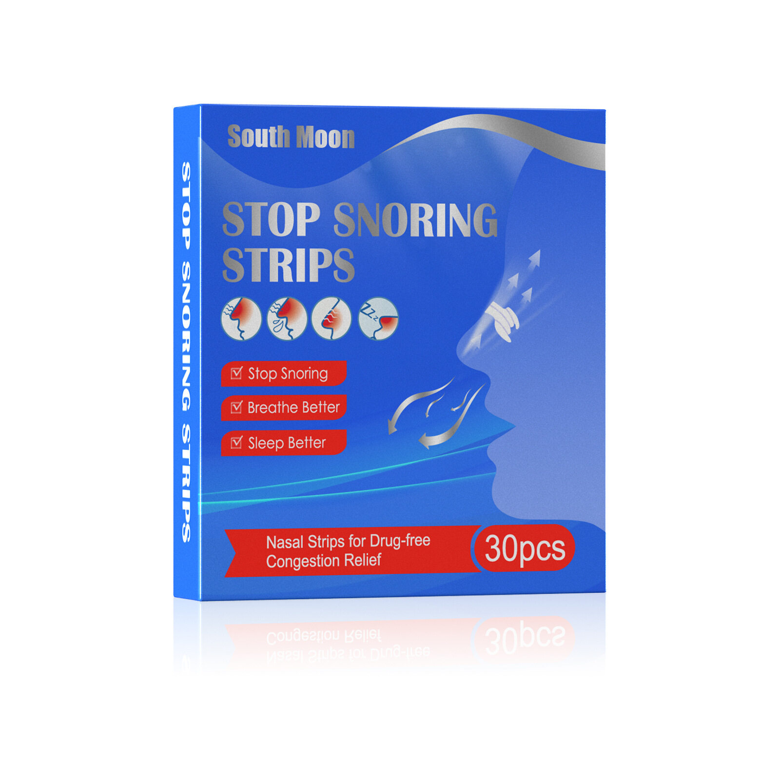 South Moon Stop Snoring Strips Snoring Strips Relieve Nasal Stuck Nasal