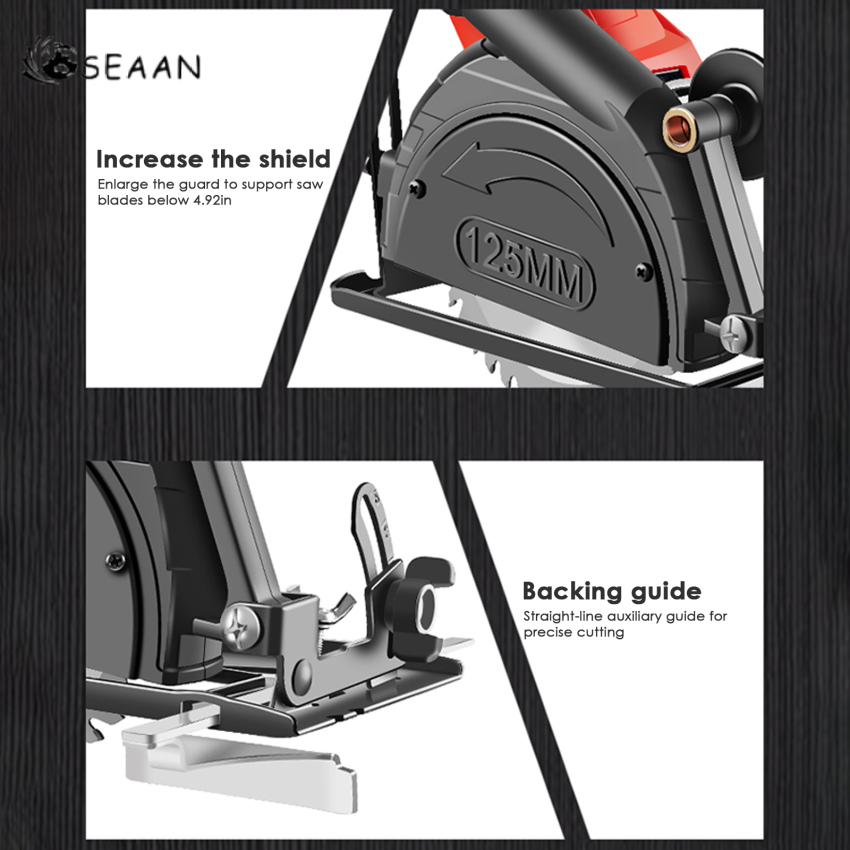 Hand Angle Grinder Converter To Cutter 40mm Depth Adjustable Grinder Bracket To Cutting Woodworking Table Tool With Guide Rule