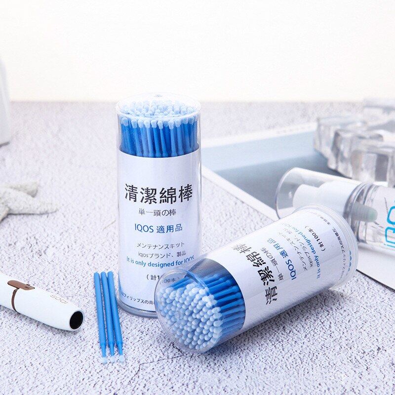 100PCS/BOTTLE ing Cotton Sticks Kit Tools for IQOS 2.4 Plus For IQOS 3.0 Accessories