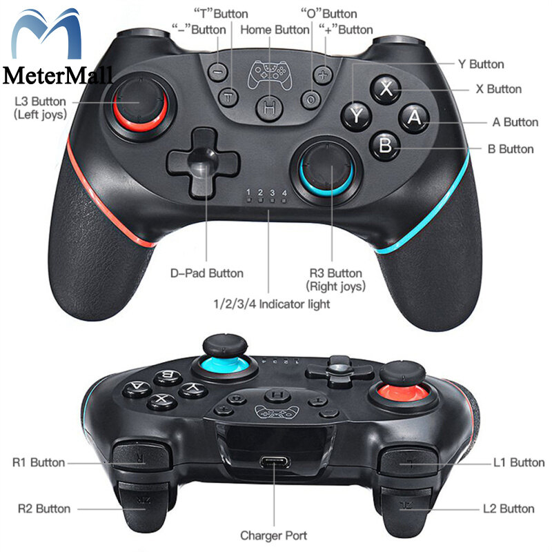 Wireless Bluetooth Controller Game Joystick Gamepad Compatible For Switch Pro Console