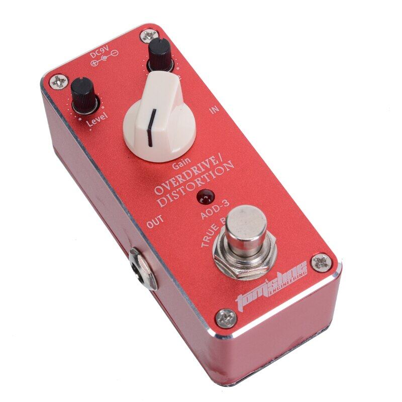 Aroma AOD-3 Overdrive Distortion Mini guitar effect pedal Truebypass+Free Connector