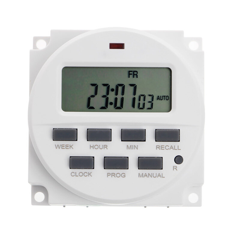15.98 inch lcd digital timer 12v dc 7 days programmable time switch tm618n-4