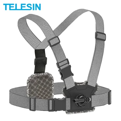 TELESIN Upgraded Front and Back Mount Chest Strap Chesty for GoPro HERO 10 9 8 7 6 5 / Insta360 ONE R / DJI OSMO POCKET ACTION Camera