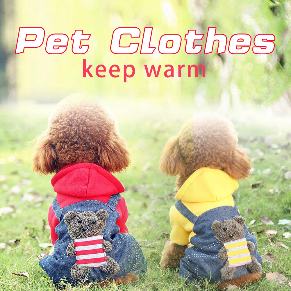 Thicken Dog Winter Jacket Pet Warm Winter Jumpsuit with Hat Coat Jacket Clothing Puppy Chihuahua Pet Supplies