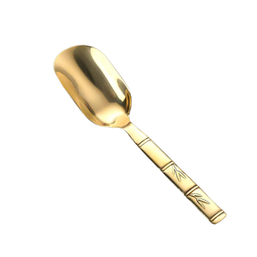 Copper Tea Spoons Root Tea Scoop Vintage Spatula for Bath Salt Coffee Beans Flour Sugar