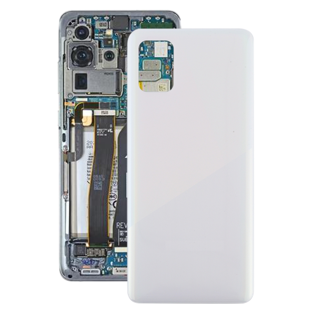 For Samsung Galaxy A31 Back Cover (Black)