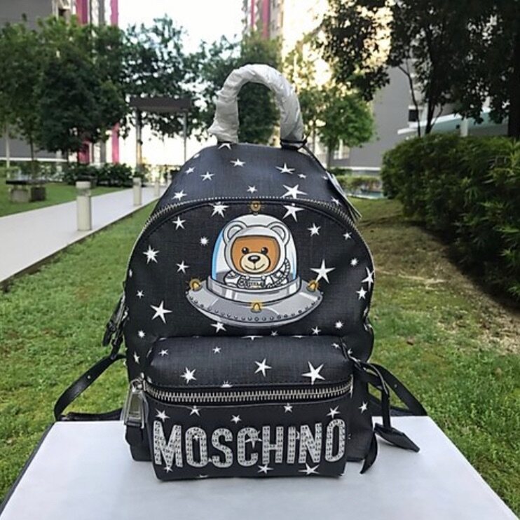 Space Teddy Bear Black Backpack Lazada