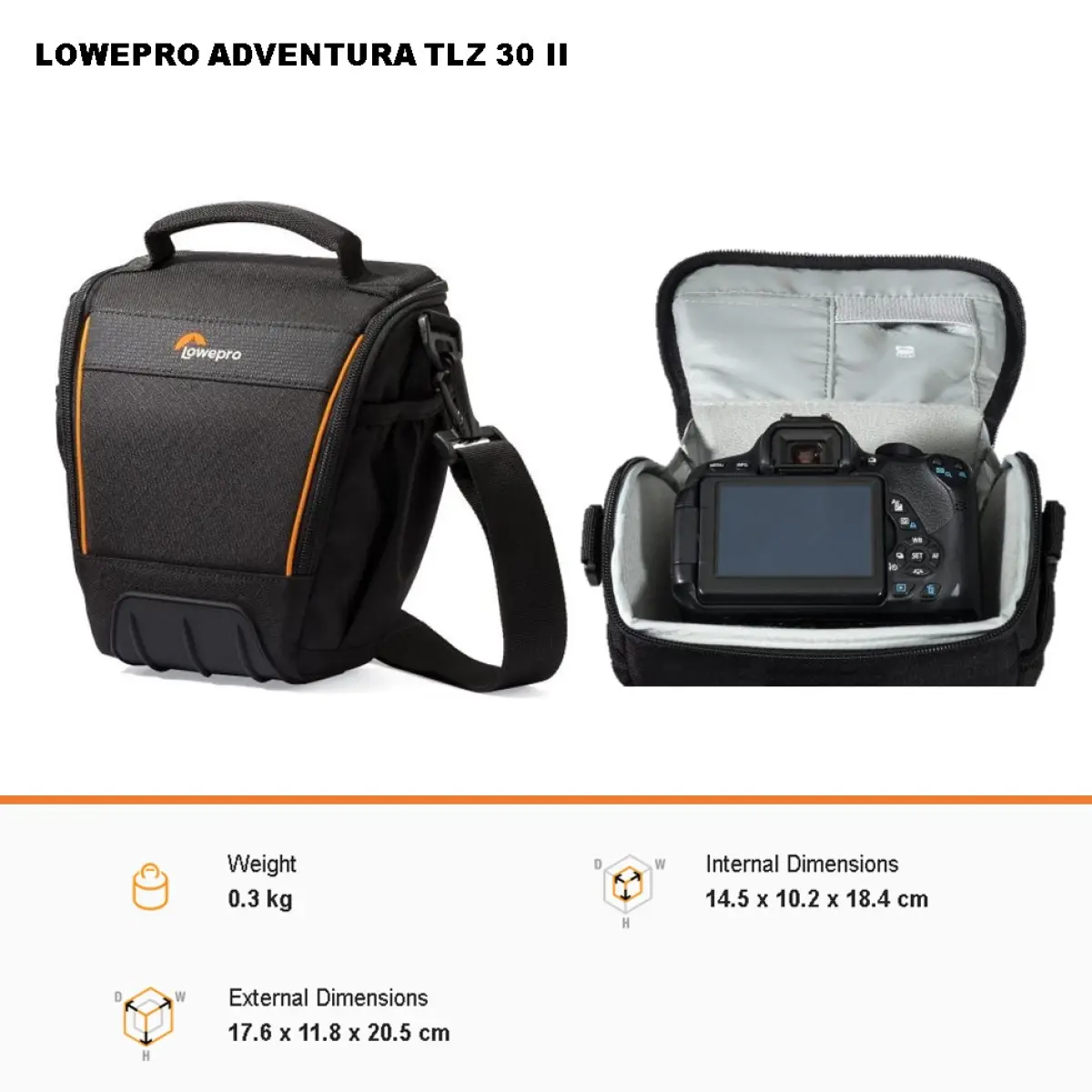 lowepro adventura tlz 30 ii black