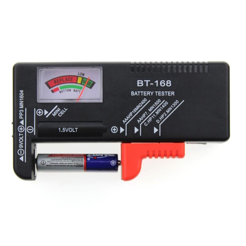 Con Trỏ Kiểm Tra Dung Lượng Pin Máy Kiểm Tra Pin Nhanh 1.5V AA AAA 9V Công Cụ Kiểm Tra Dung Lượng Pin Vuông Cho Gia Đình