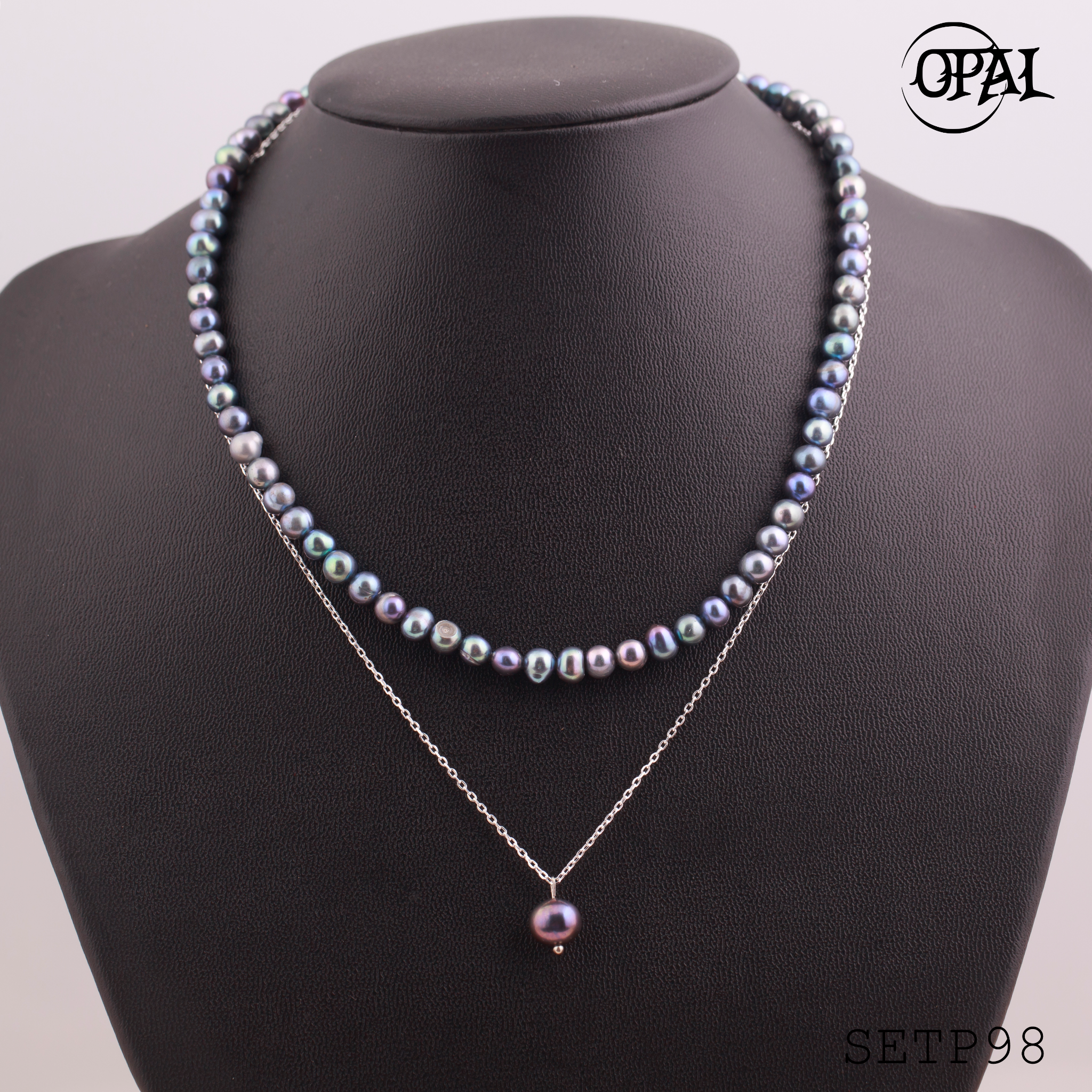 SETP98-Bộ trang sức ngọc trai OPAL
