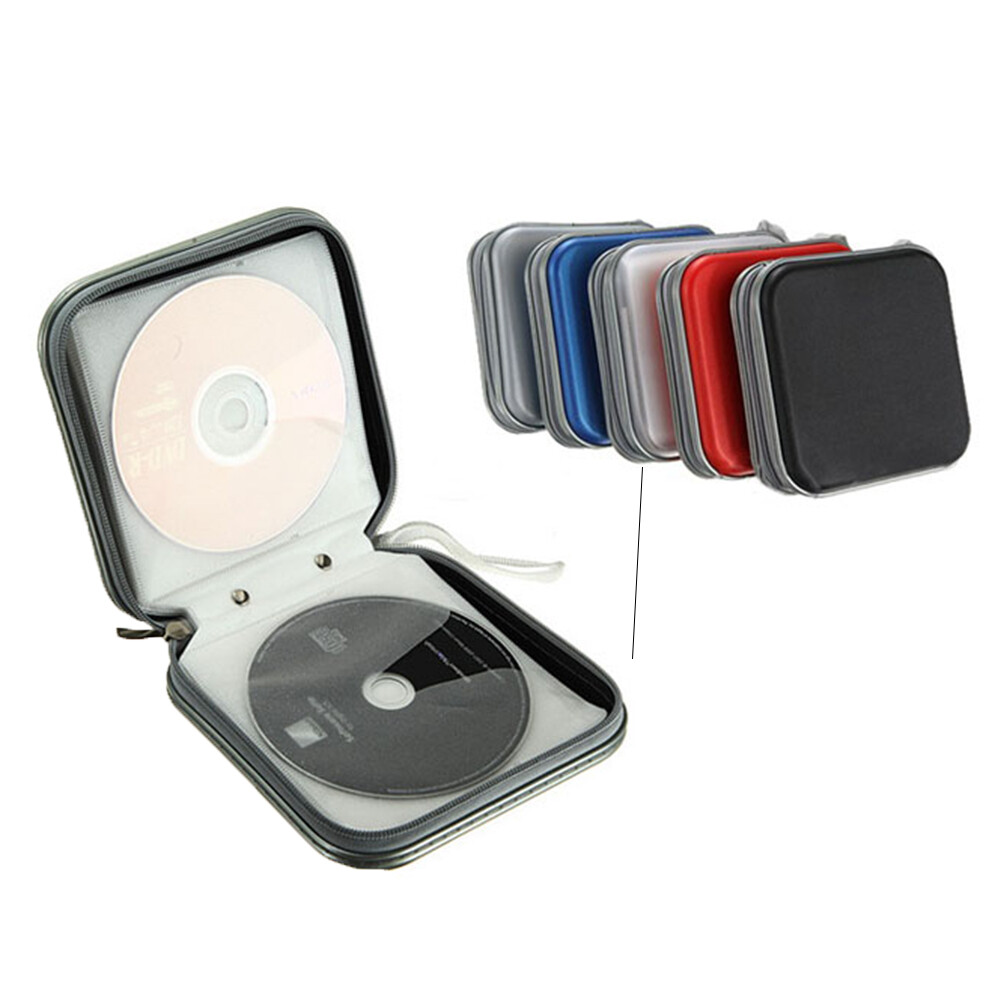 Portable 40pcs Capacity Disc CD DVD Wallet Storage Organizer Case Holder