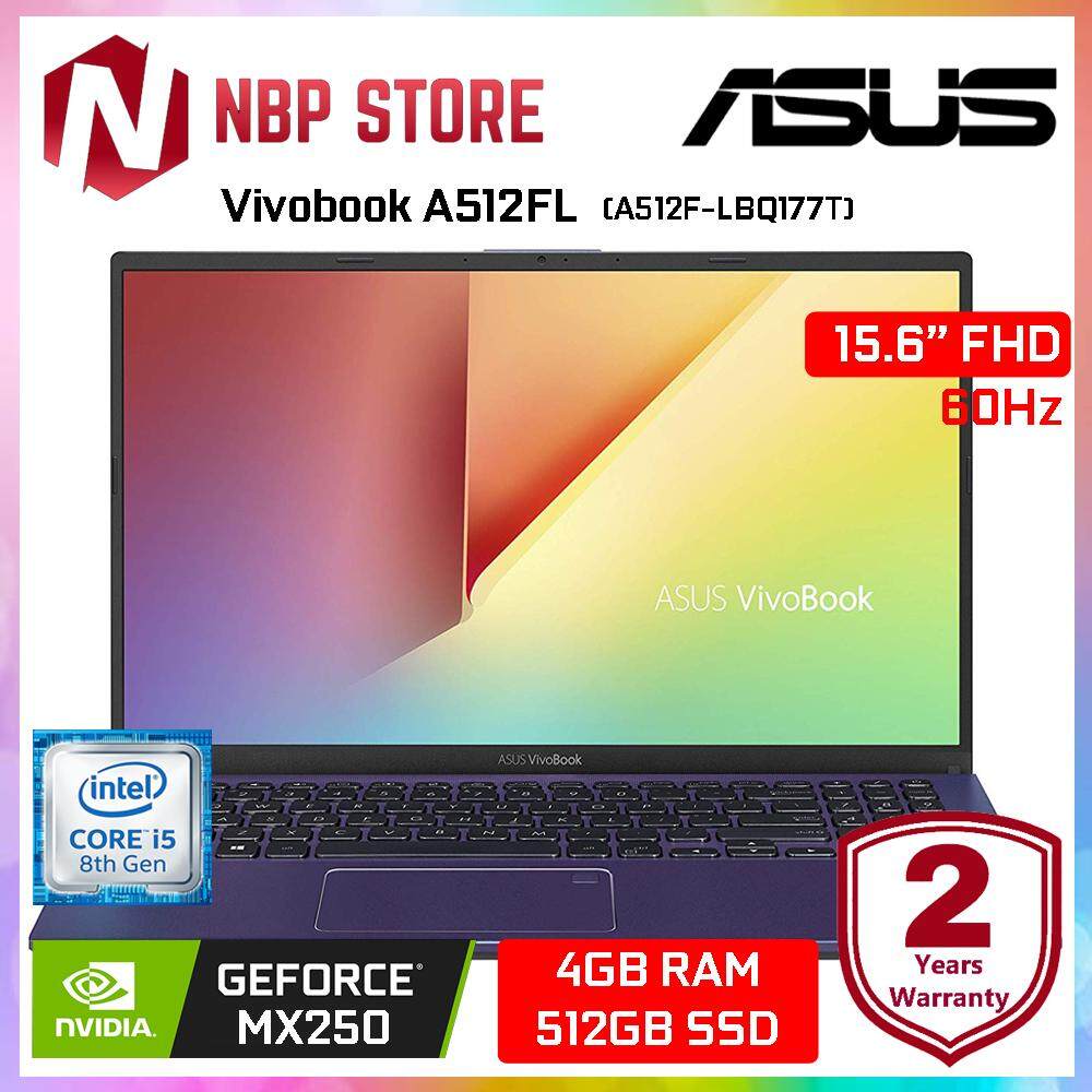 Asus Vivobook A512F-LBQ177T 15.6 FHD Laptop Peacock Blue ( i5-8265U, 4GB, 512GB, MX250 2GB, W10 ) Malaysia