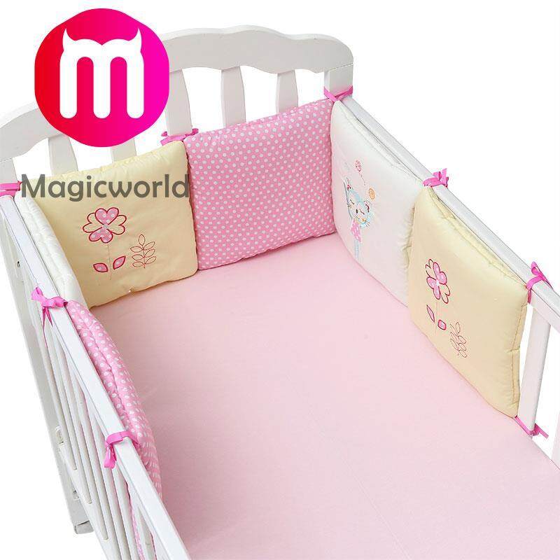 6 Cái/bộ Nôi Cho Bé Mèo Ốp Lưng Đệm Trẻ Sơ Sinh Chăn Ga Gối An Toàn Thoáng Khí By Magicworldmall