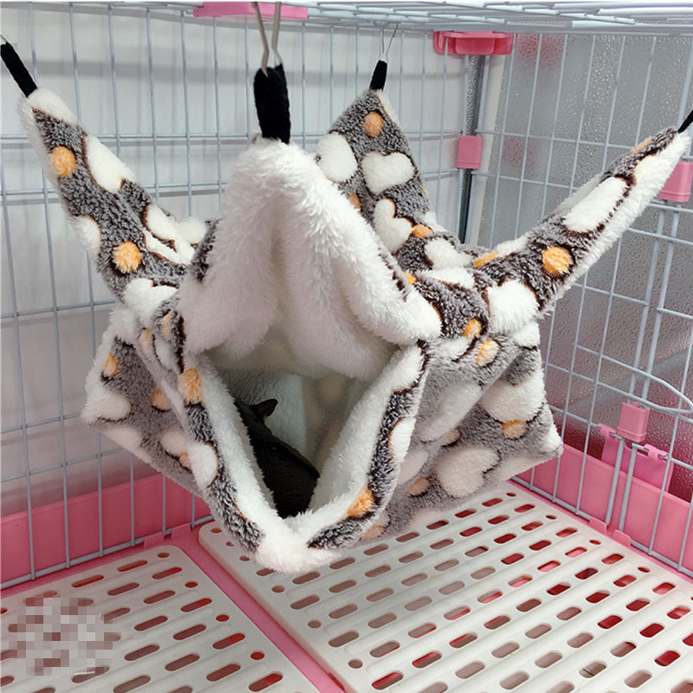 Warm Double Layer Hanging Hammock Sleeping Bag for Pet Sugar Glider Squirrel Hamster