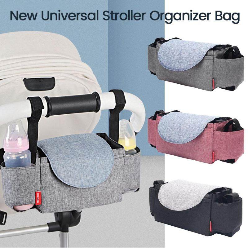 Secured Fit Extra Storage Easy Installation - Universal Stroller Organizer Fashion Waterproof Baby Stroller Organizer with Cup Holders Singapore