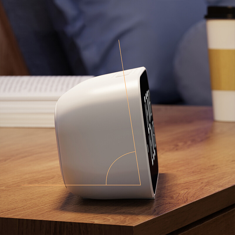 Alarm clock multi-function LED electronic digital clock plug-in dual-use sound-controlled temperature and humidity quick timer