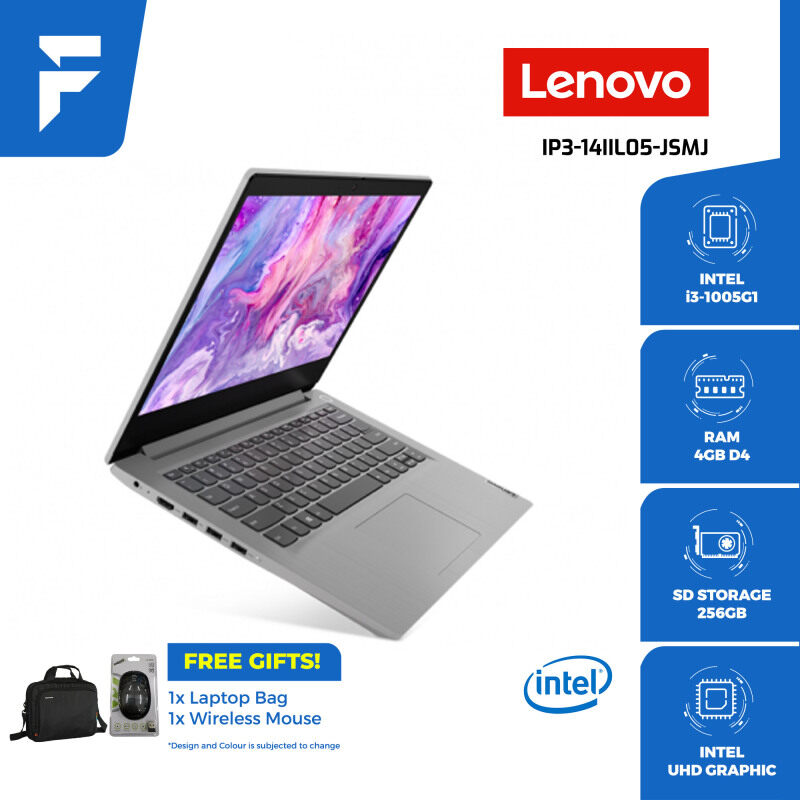 LENOVO IP3-14IIL05-JSMJ <GREY> (FREE BAG & WIRELESS MOUSE) Malaysia