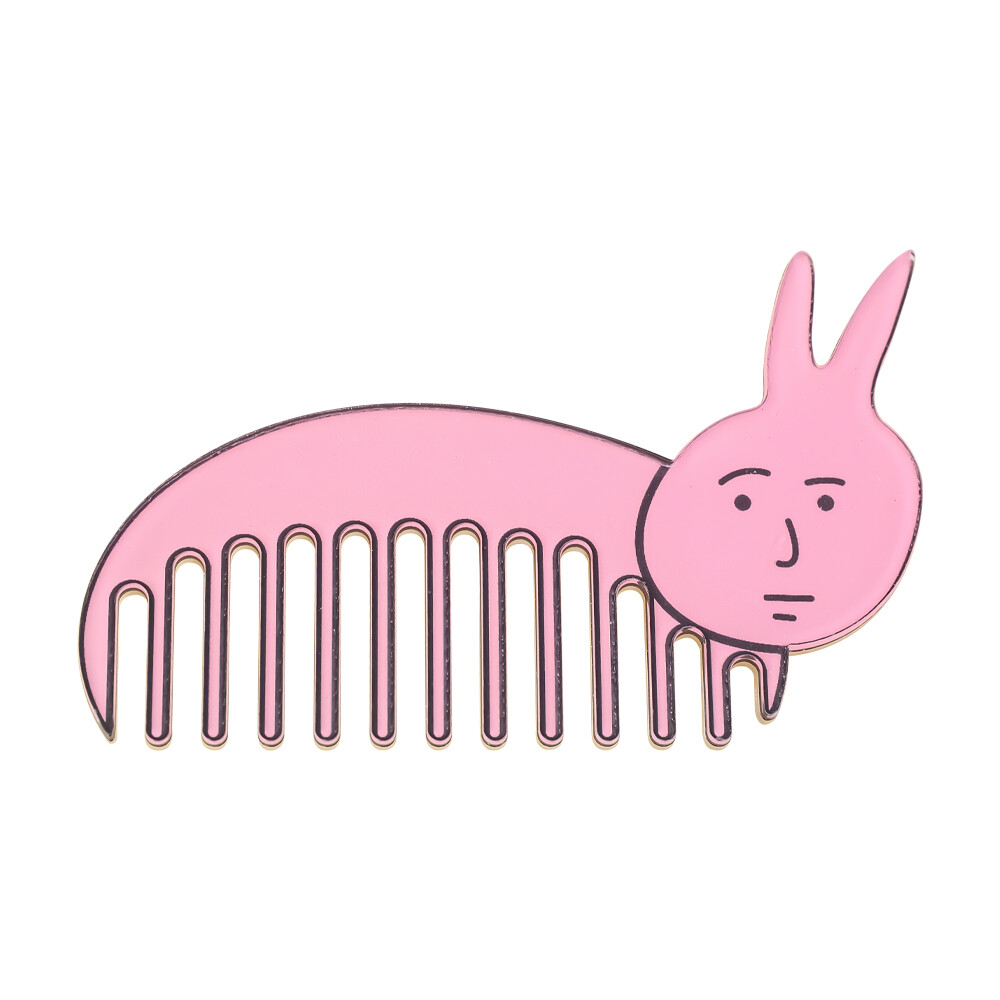 Professional Hair Comb Cartoon Pink Rabbit Portable Anti-Static Comb Hair Care Styling Tool