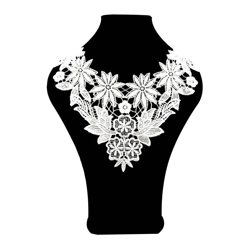 Broadfashion Refreshing Daisy Embroidery Lace Collar Sewing Handcrafts DIY Applique Decor