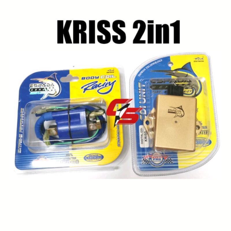 KRISS 110 KRISS 1 RACING CDI ESPADA (6pin) & RACING PLUG COIL Espada Racing Spark Plug 100