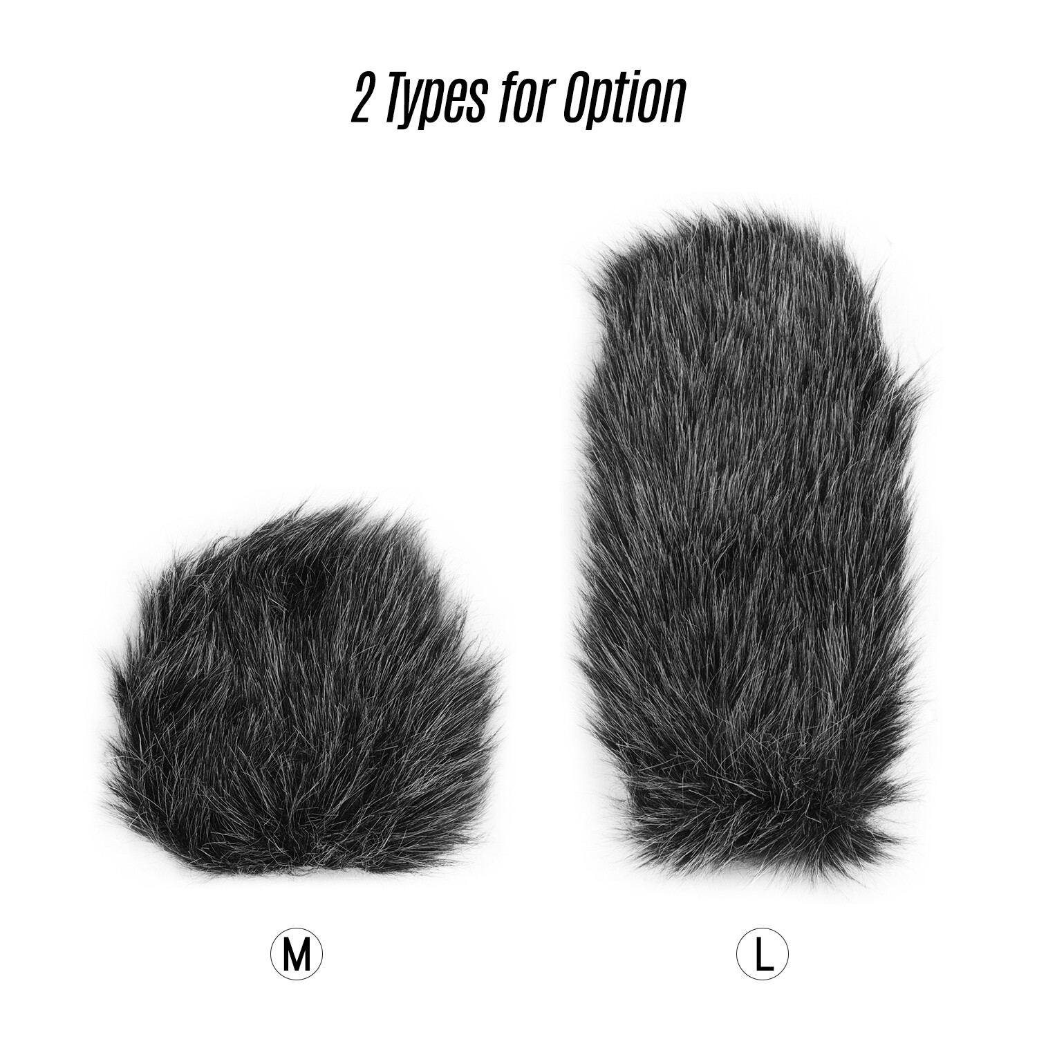 Andoer On-camera Microphone Furry Windscreen Mic Windshield Cover Muff Compatible with RODE VideoMic GO/ TAKSTAR SGC-598 Microphones