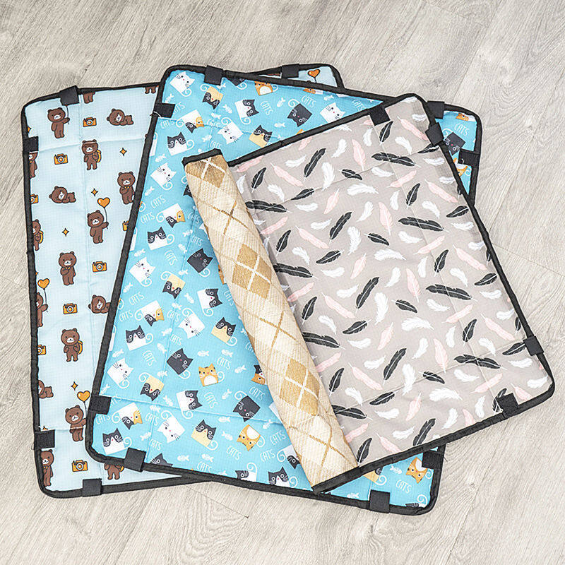 Valazo mùa hè kennel Net mèo đỏ Litter Nệm Pet Mat Mat có thể tháo rời và giặt được Teddy Spring đồ dùng cho chó nhỏ và vừa