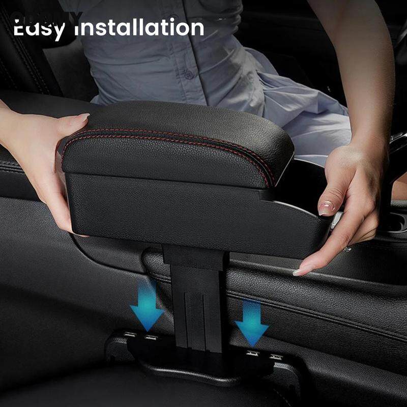 Height Adjustable Car Armrest Extender Car Armrest Storage Box Armrest