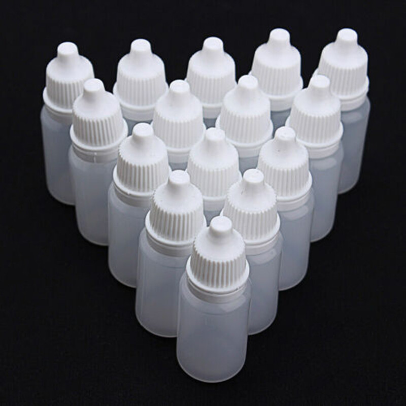 Bokali 50 cái 10ml Protable nhựa rỗng có thể bóp lọ có ống nhỏ giọt Thuốc nhỏ mắt