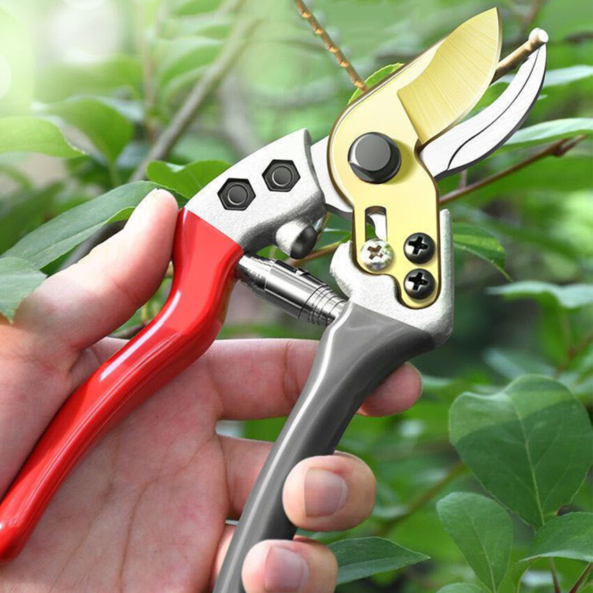 New Pruning Shears Gardening Pruning Fruit Tree Pruning Shears Stainless Steel Pruning Scissors Cut 25mm Thick Branches