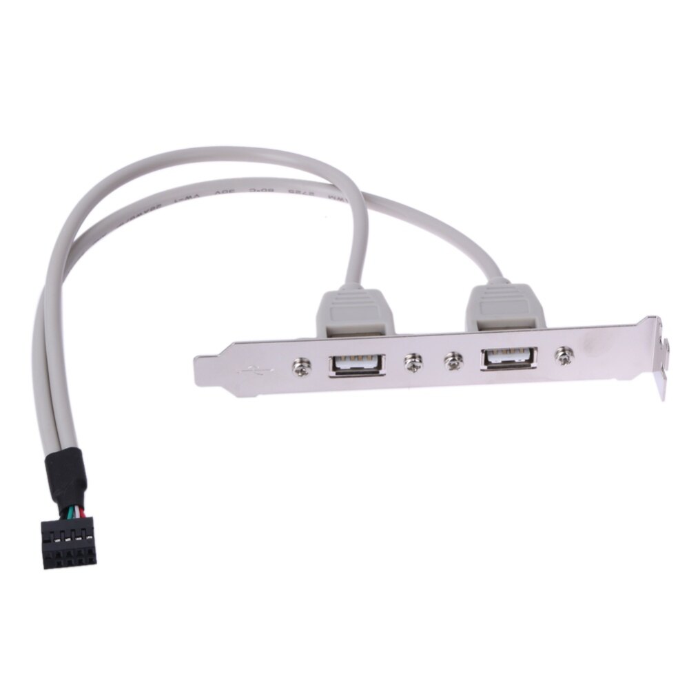Cáp Bo Mạch Chủ Khung Bảng Điều Khiển Phía Sau 2 Cổng Bộ Chuyển Đổi Cáp Kết Nối USB 2.0