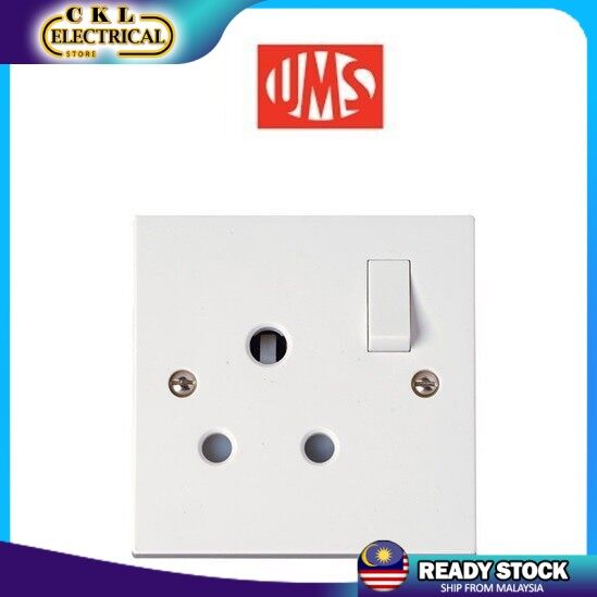 Ums 15a Switch Socket Outlet 1215asirim Single Switch Socket Outlet One Gang Electric 8636