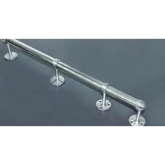 Bolehdeals 4pcs Stainless Steel Wardrobe Pipe Lever Support Closet