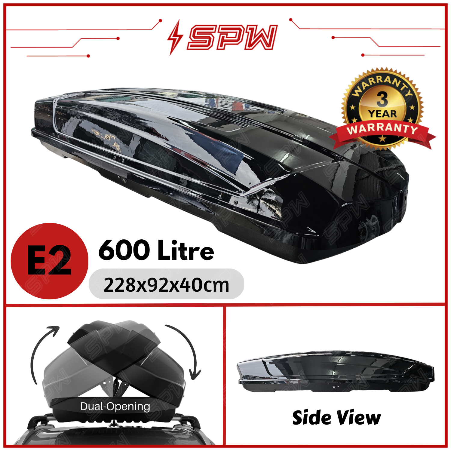 CARLOUR universal Roof Box/Roofbox 360L/380L/390L/420L/450L/480L/560L/600L/Litre Roof Luggage