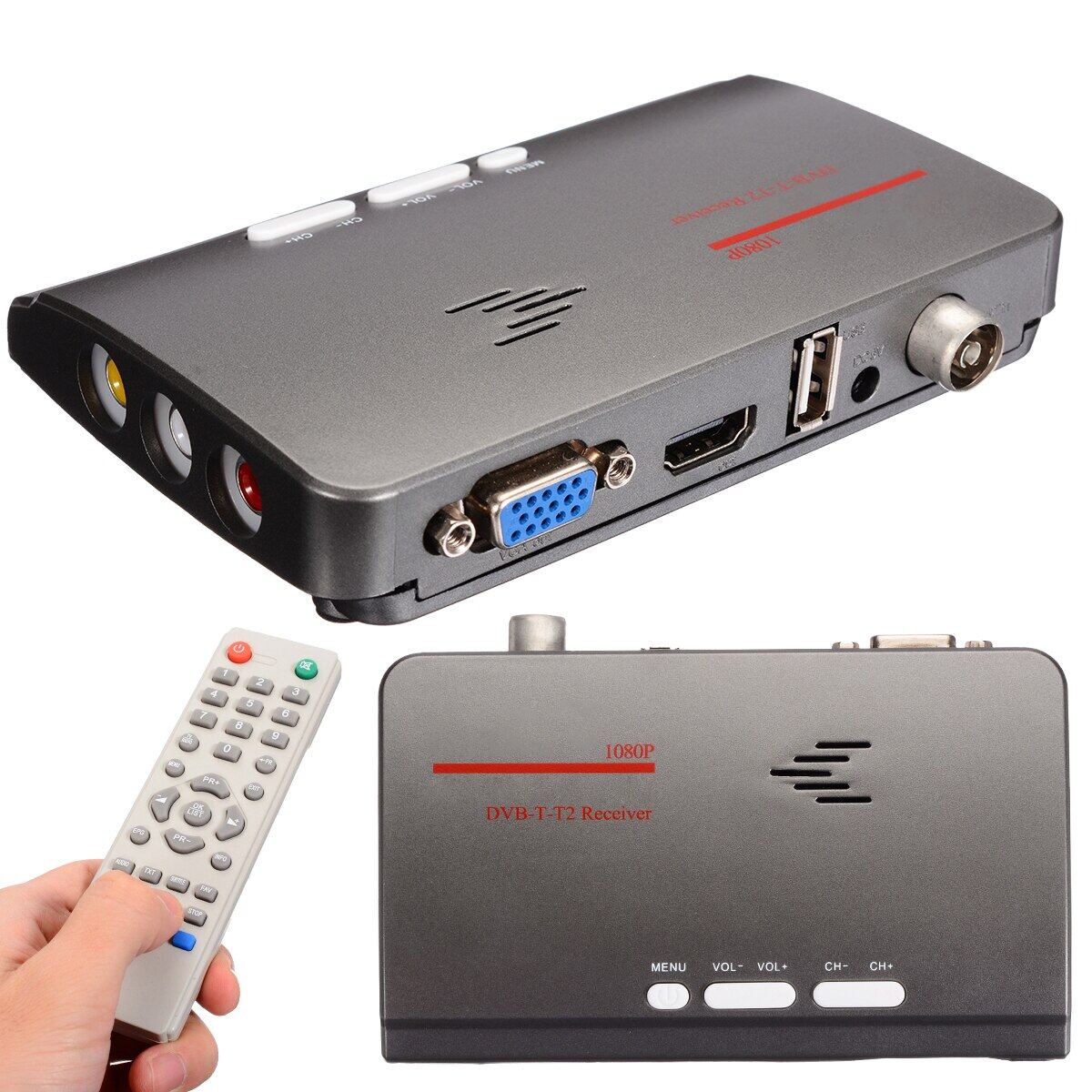 TV Box 1 DVB-T DVB-T2 Thiết Bị Thu Sóng T/T2 VGA AV CVBS 1080P HDMI HD Kỹ Thuật Số Đầu...