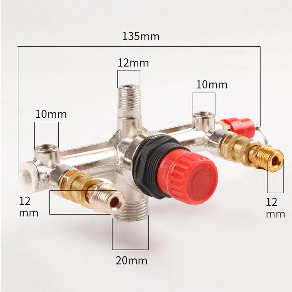 Comforhome 1PCS Aluminum Bracket Air Compressor Switch Bracket Air Pressure Regulator Valve Pump Parts Tool Set
