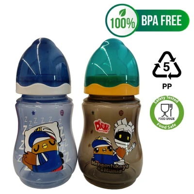 Didi & Friends Twin Pack Wide Neck Bottle 2x9oz (BPA-Free) [LaparnyaMumia] Limited Edition