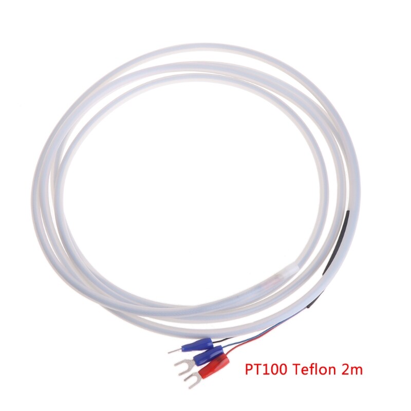 2m ptfe pt100 rtd 3 wire temperature sensor oil waterproof anti-corrosion