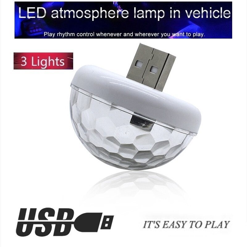 Bộ Đèn Chiếu Sáng Nội Thất Xe Hơi USB Nhiều Màu Đèn Bầu Không Khí Đèn Neon