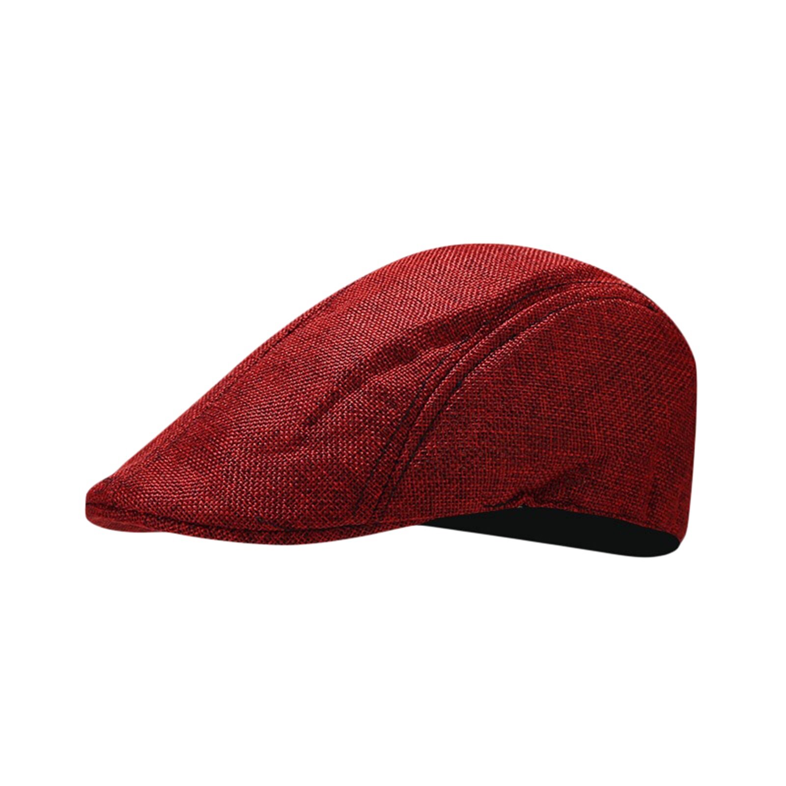 Men Women Flat Cap Duckbill Cap Solid Color Classic Baker Artist Painter Beret Hat