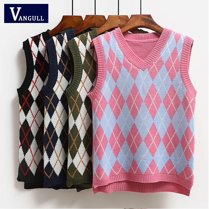 argyle vest womens